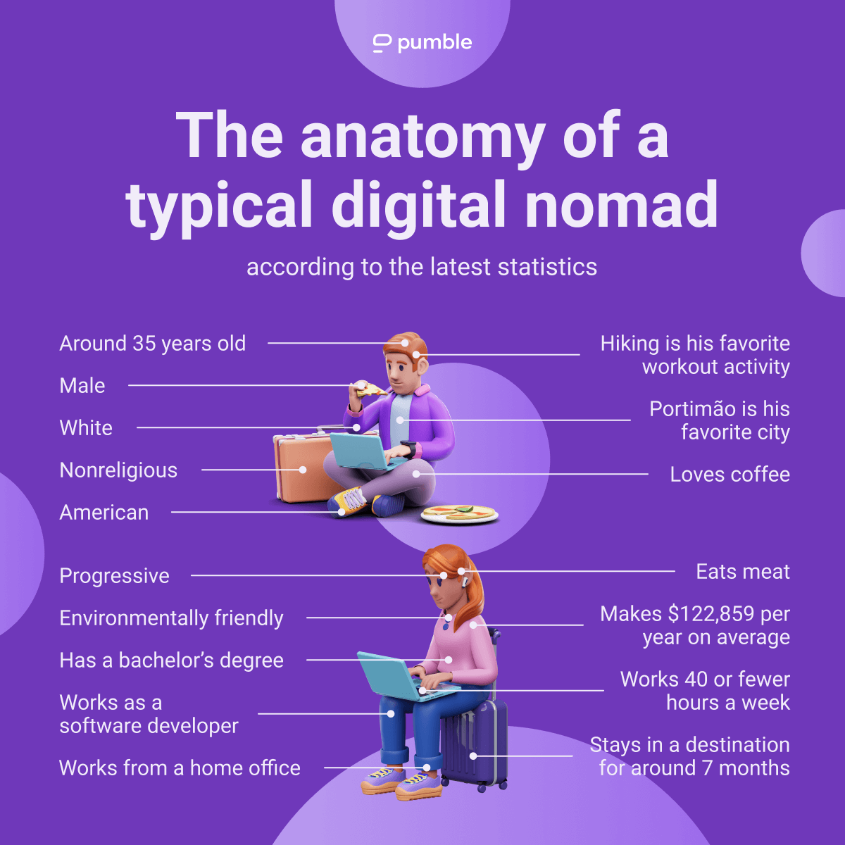 The anatomy of a typical digital nomad 2024