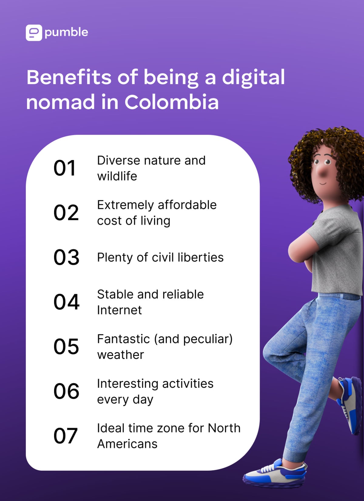 Benefits of being a digital nomad in Colombia