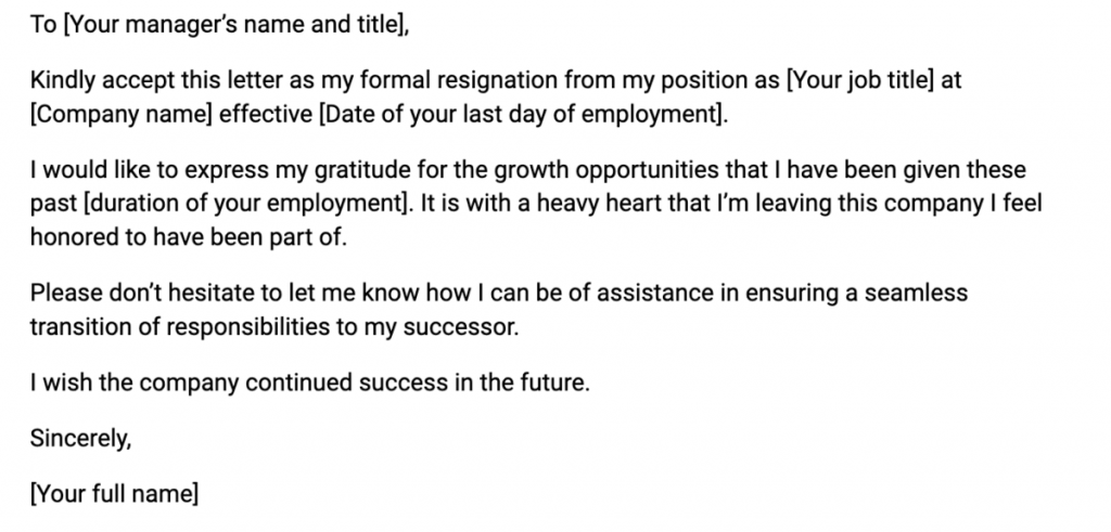How To Write A Resignation Letter With Templates 
