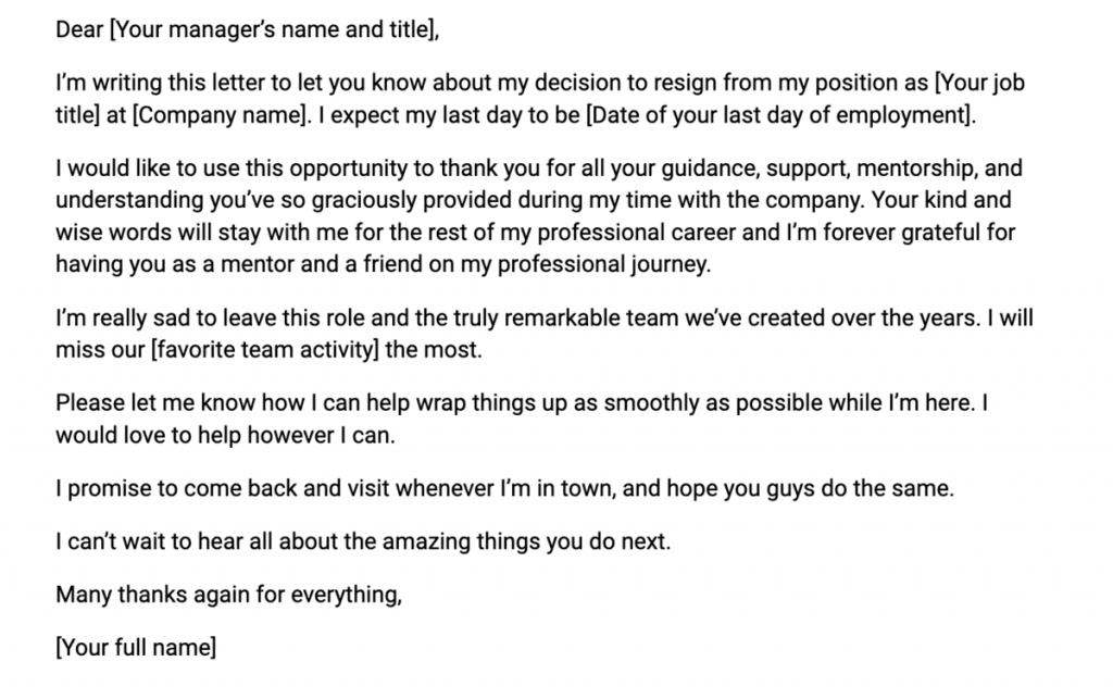 How to Write a Resignation Letter With Templates