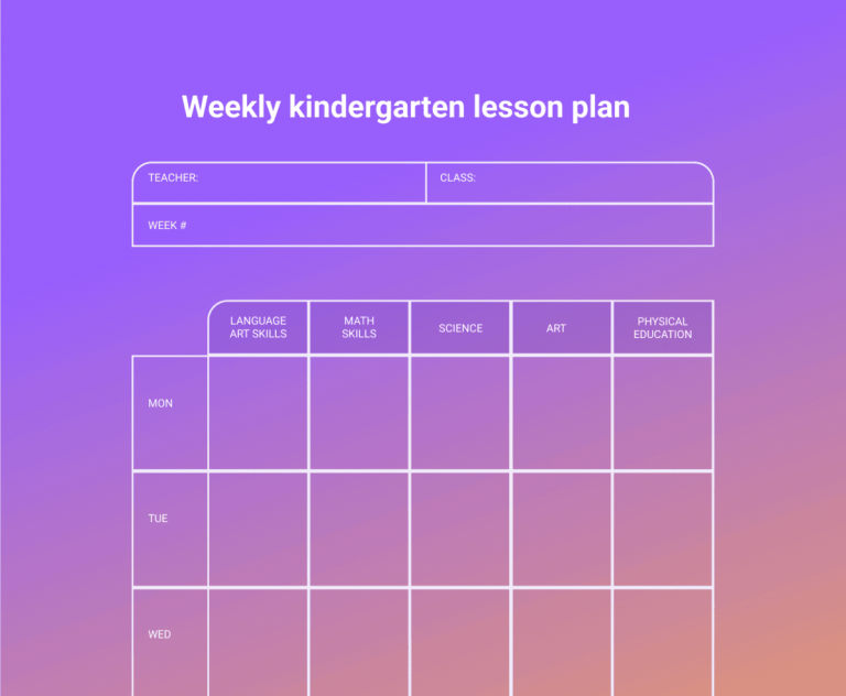 How to write a lesson plan template with examples