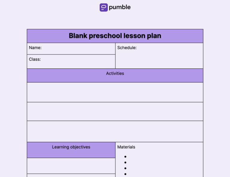 How to Write a Lesson Plan Template With Examples