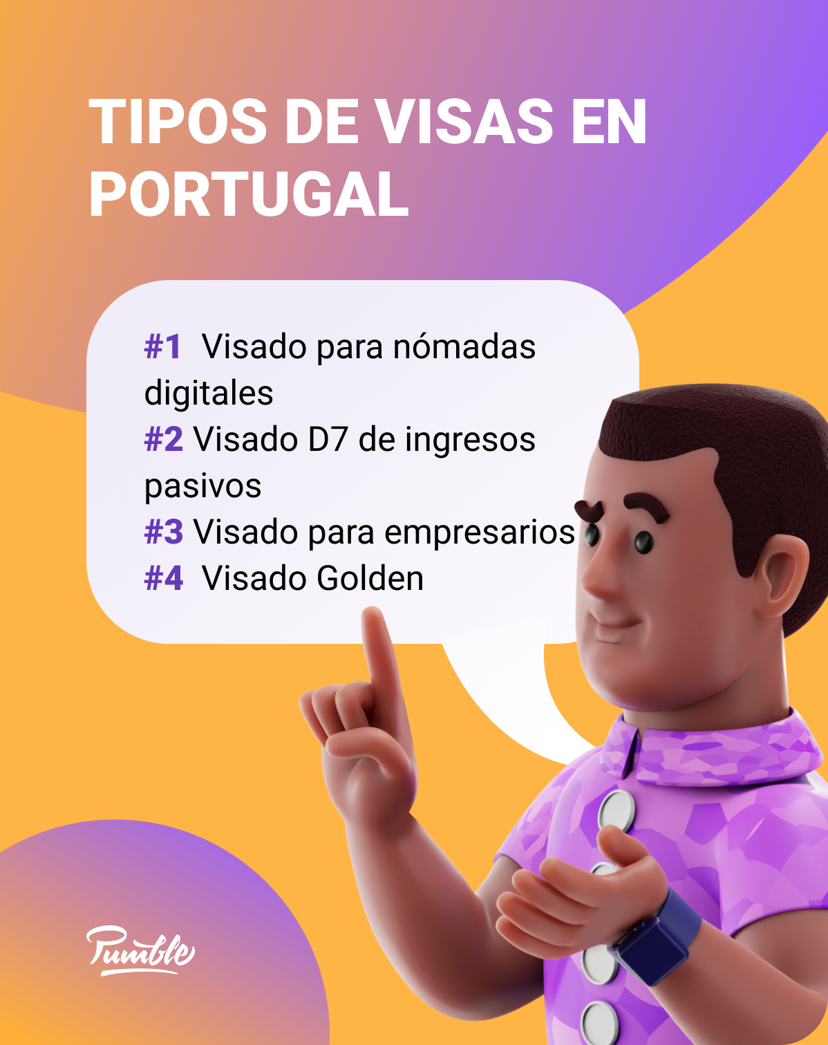 Hay 4 diferentes tipos de visados portugueses que los nómadas digitales pueden solicitar