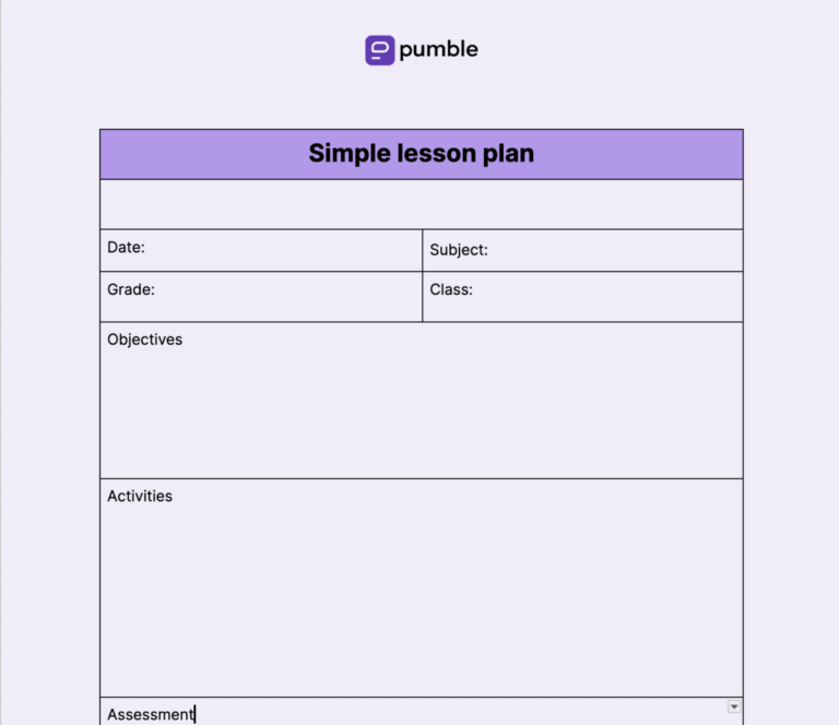 How to Write a Lesson Plan Template With Examples