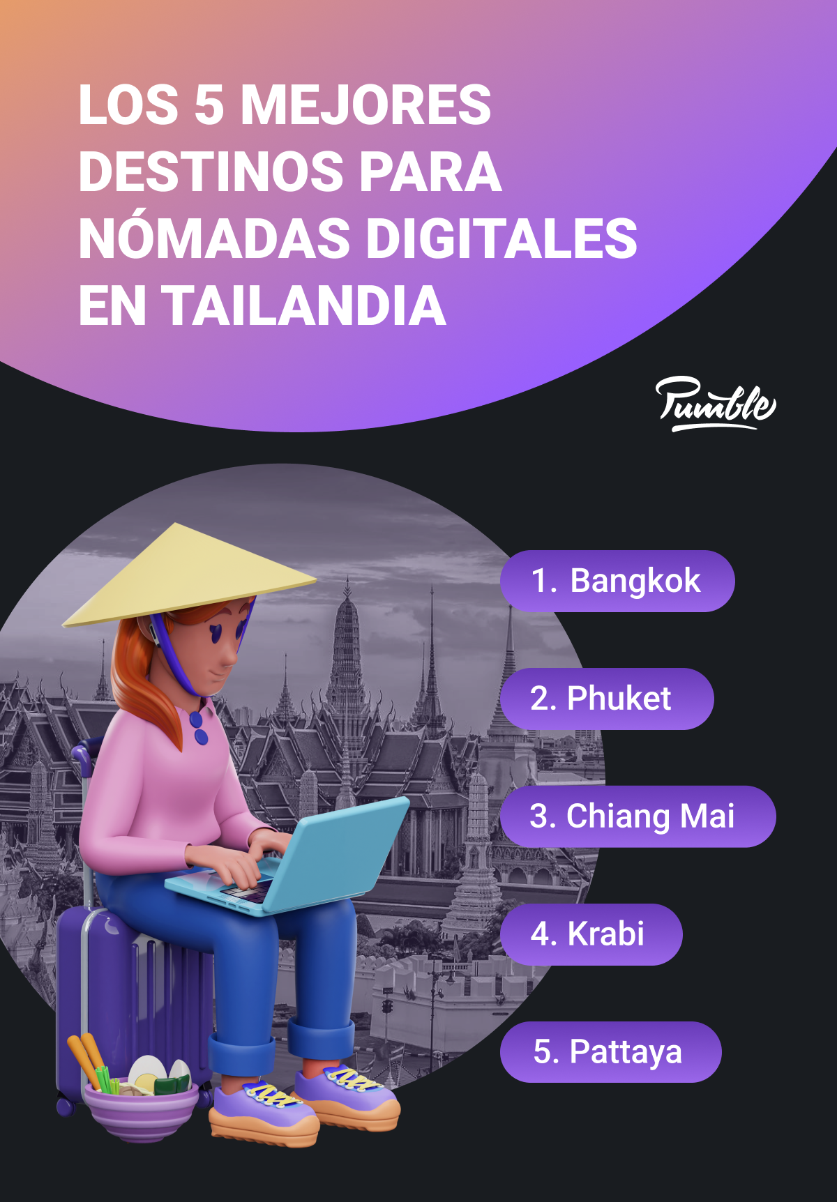 Top 5 destinations for digital nomads in Thailand