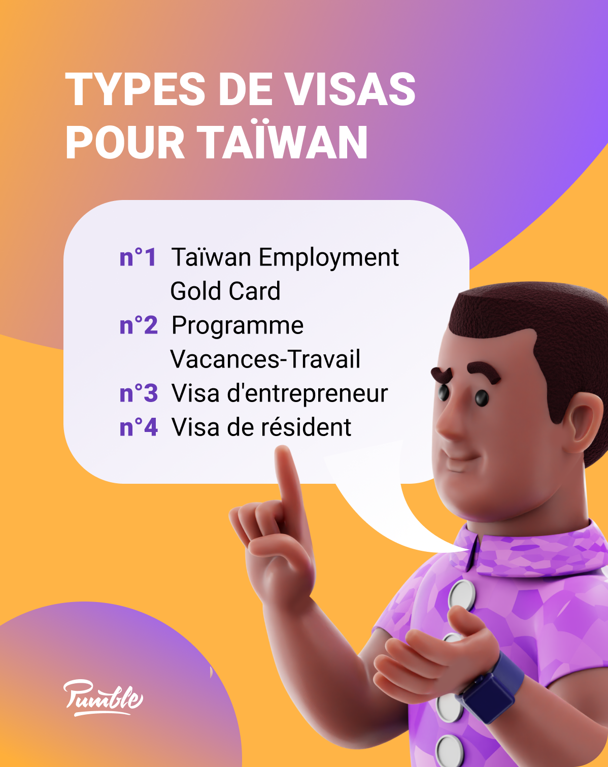 Types of visas in Taiwan