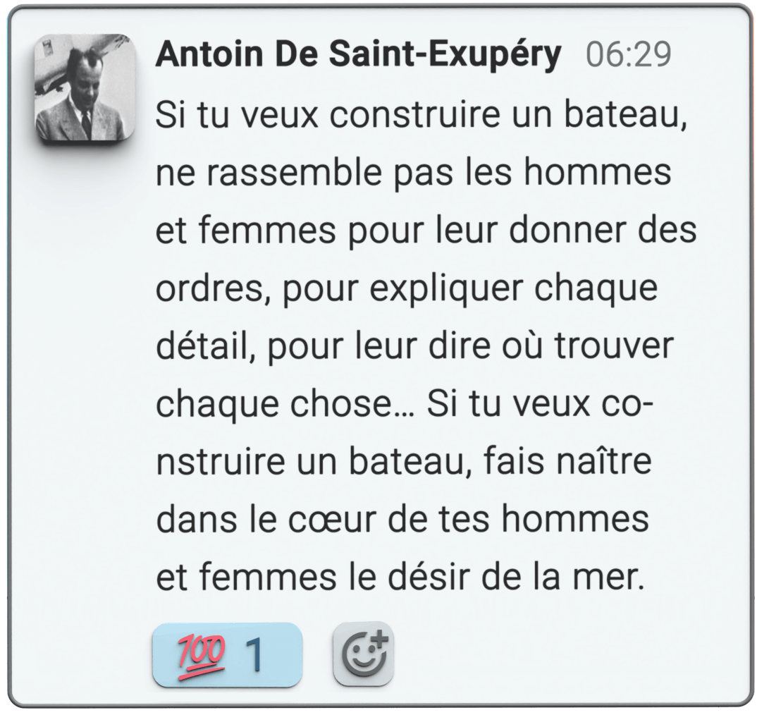 Saint-Exupéry quote