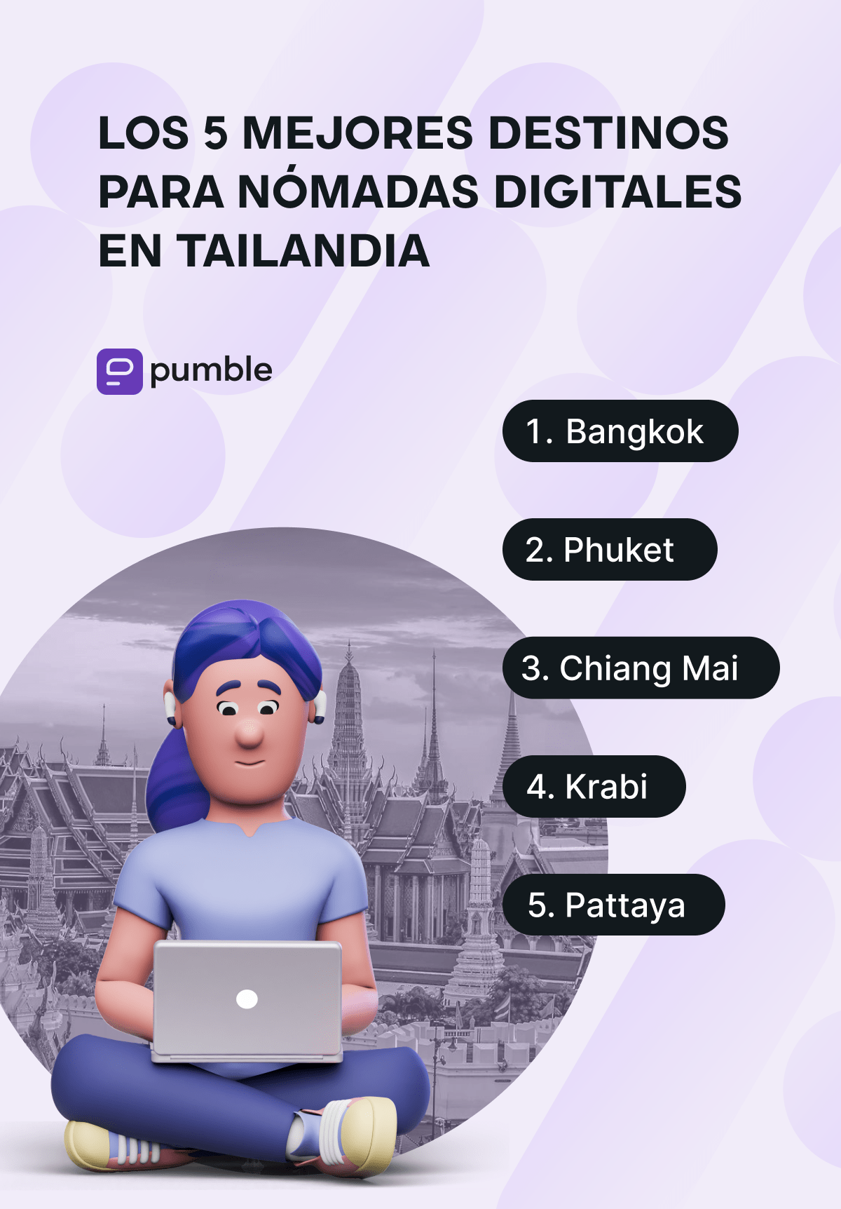 Los 5 mejores destinos para nómadas digitales en Tailandia