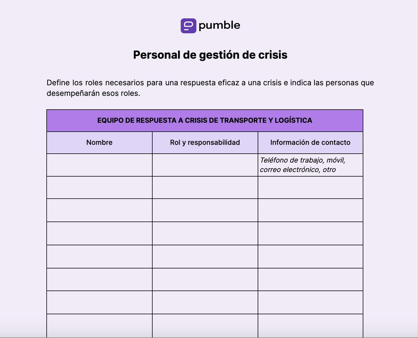 Plan de comunicación de crisis de transporte y logística