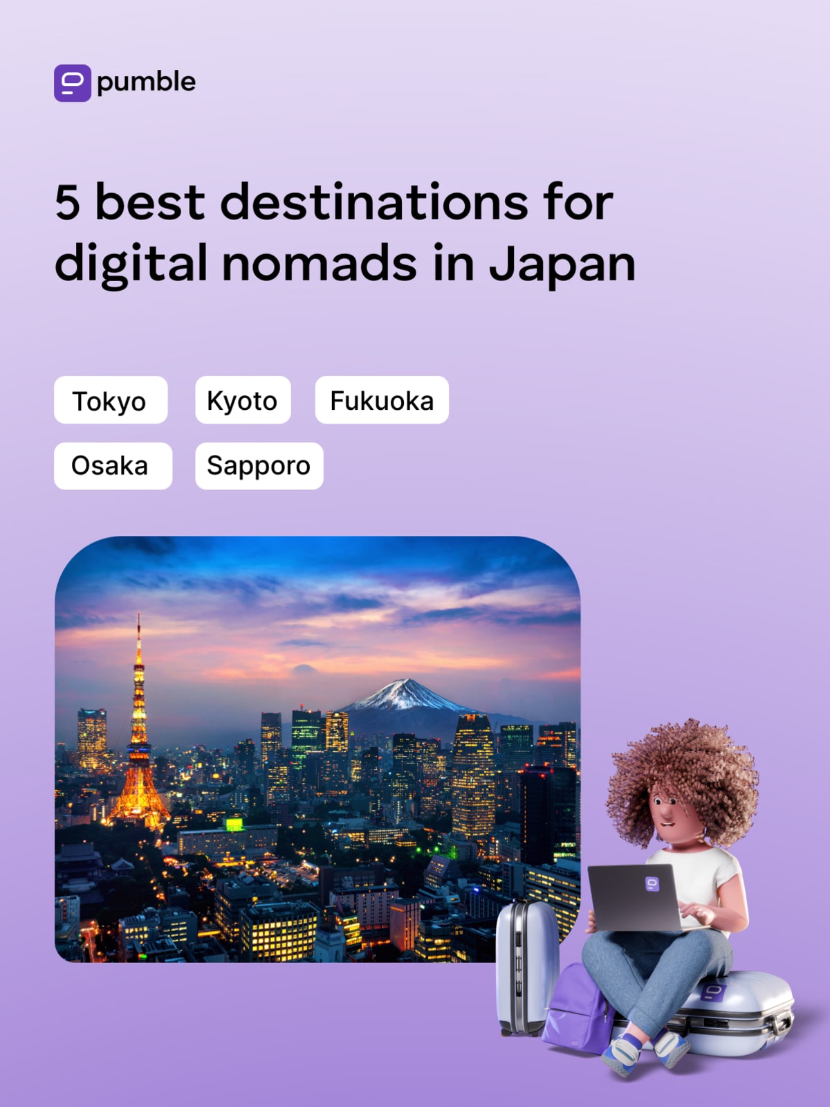 5 Best destinations for digital nomads in Japan