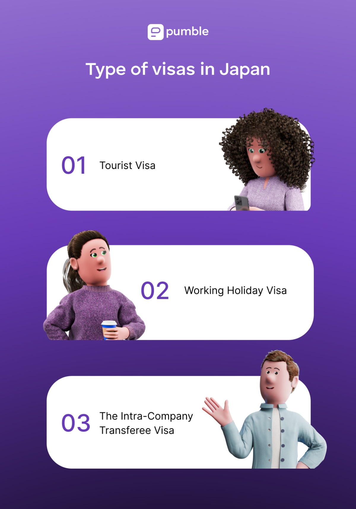 TYPES OF VISAS IN japan