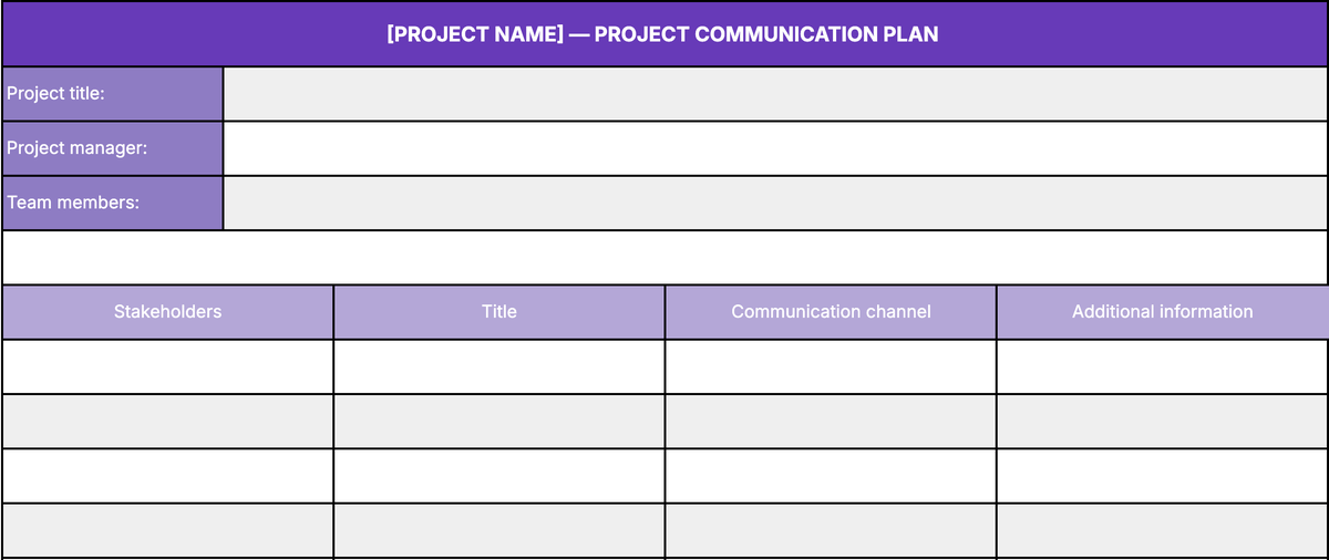 Project Communication Plan-min