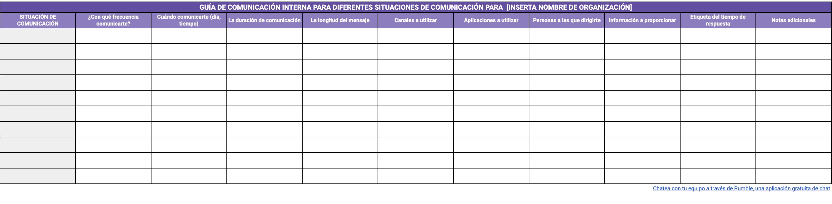 Guía de comunicación interna