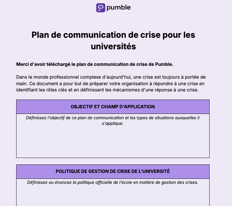 University crisis communication plan-min