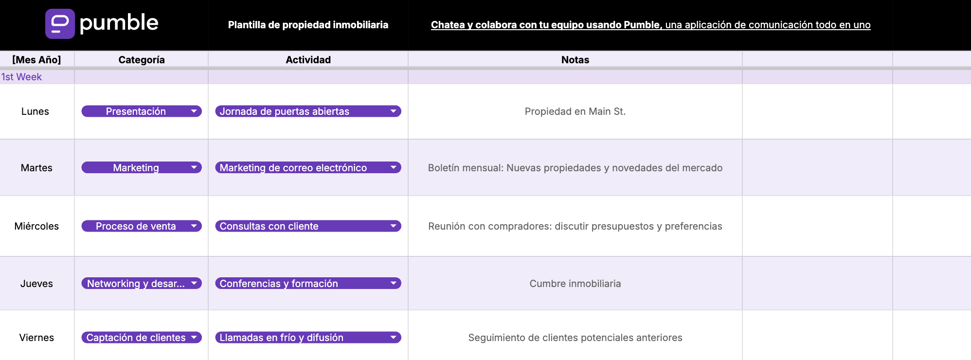 Plantilla de propiedad inmobiliaria