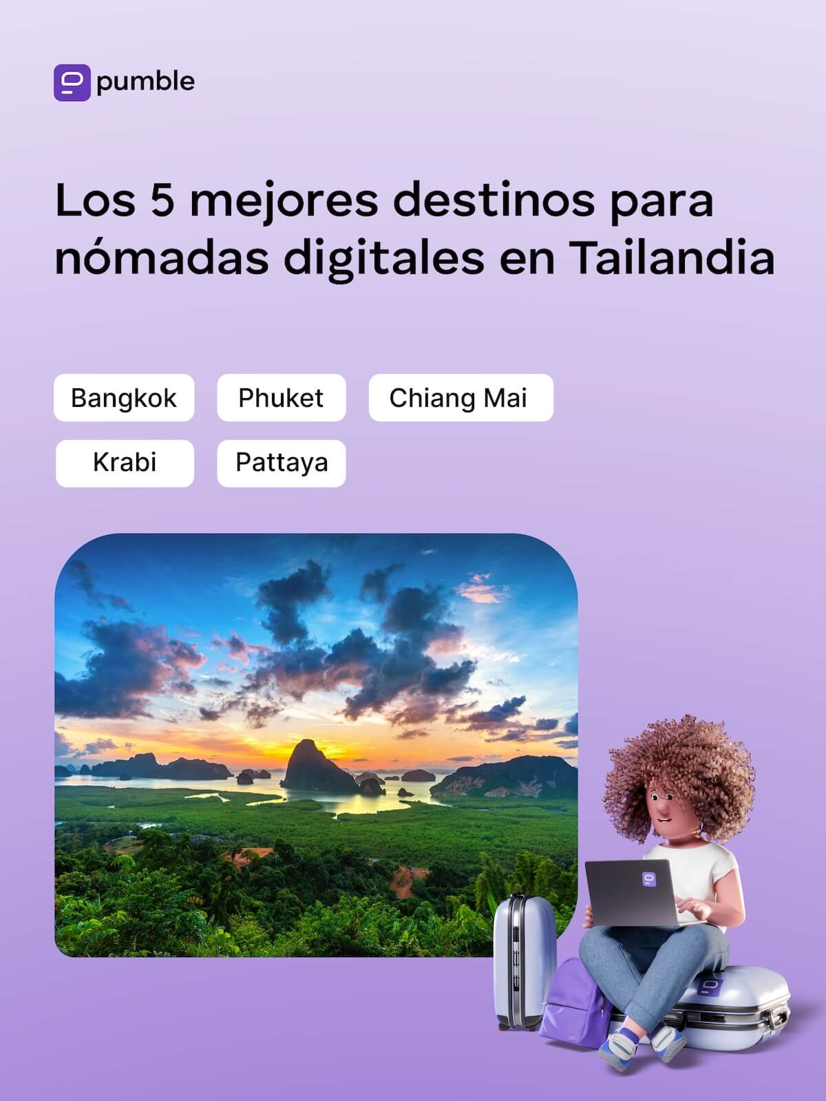 Los 5 mejores destinos para nómadas digitales en Tailandia