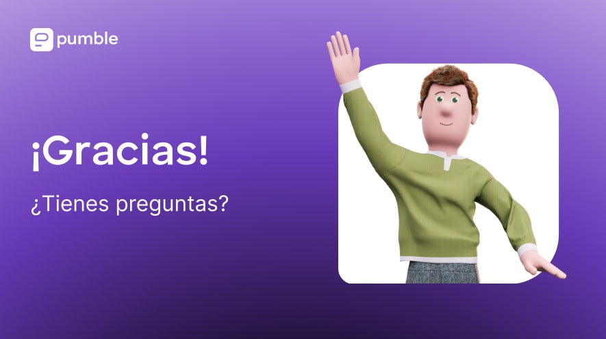 La última página de una presentación, generalmente reservada para fuentes, agradecimientos o llamadas a la acción