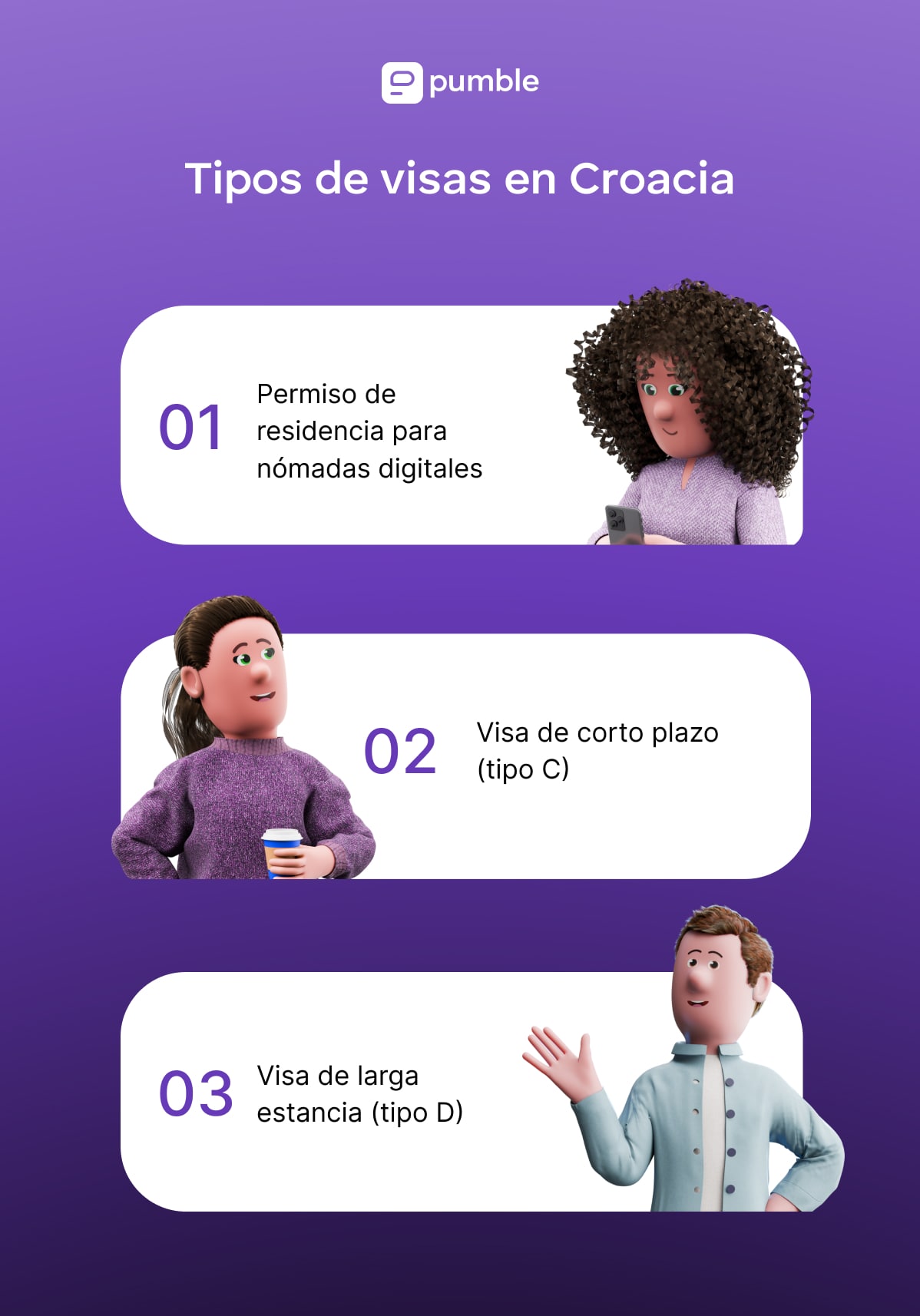 Tipos de visas en Croacia