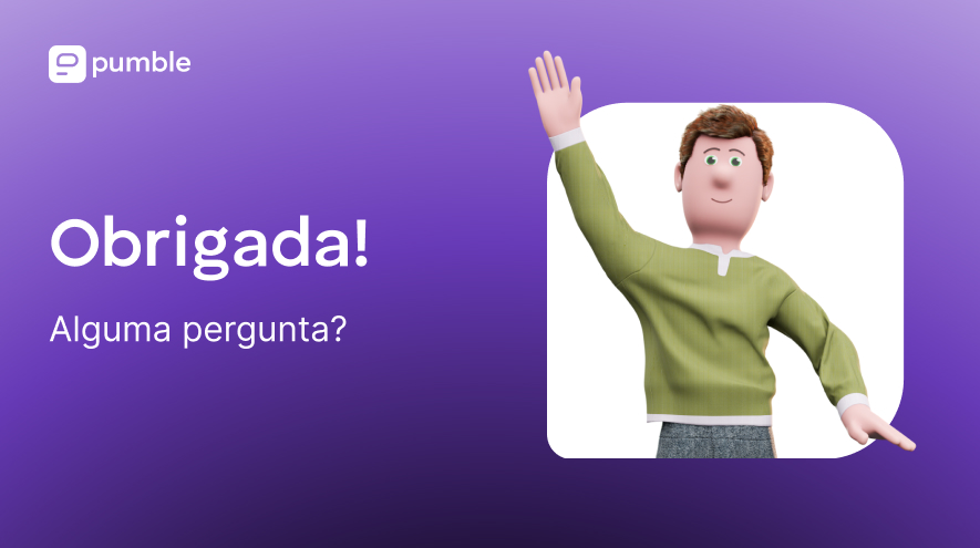 A última página de uma apresentação, tipicamente reservada para fontes, agradecimentos ou chamadas para ação.