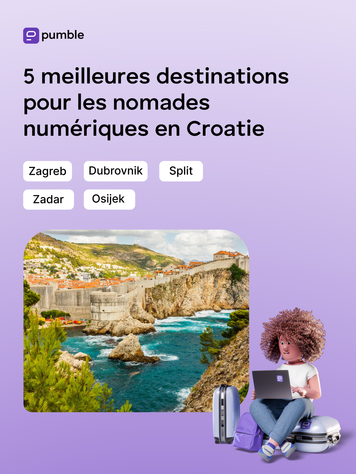 Les 5 meilleures destinations pour les nomades numériques en Croatie