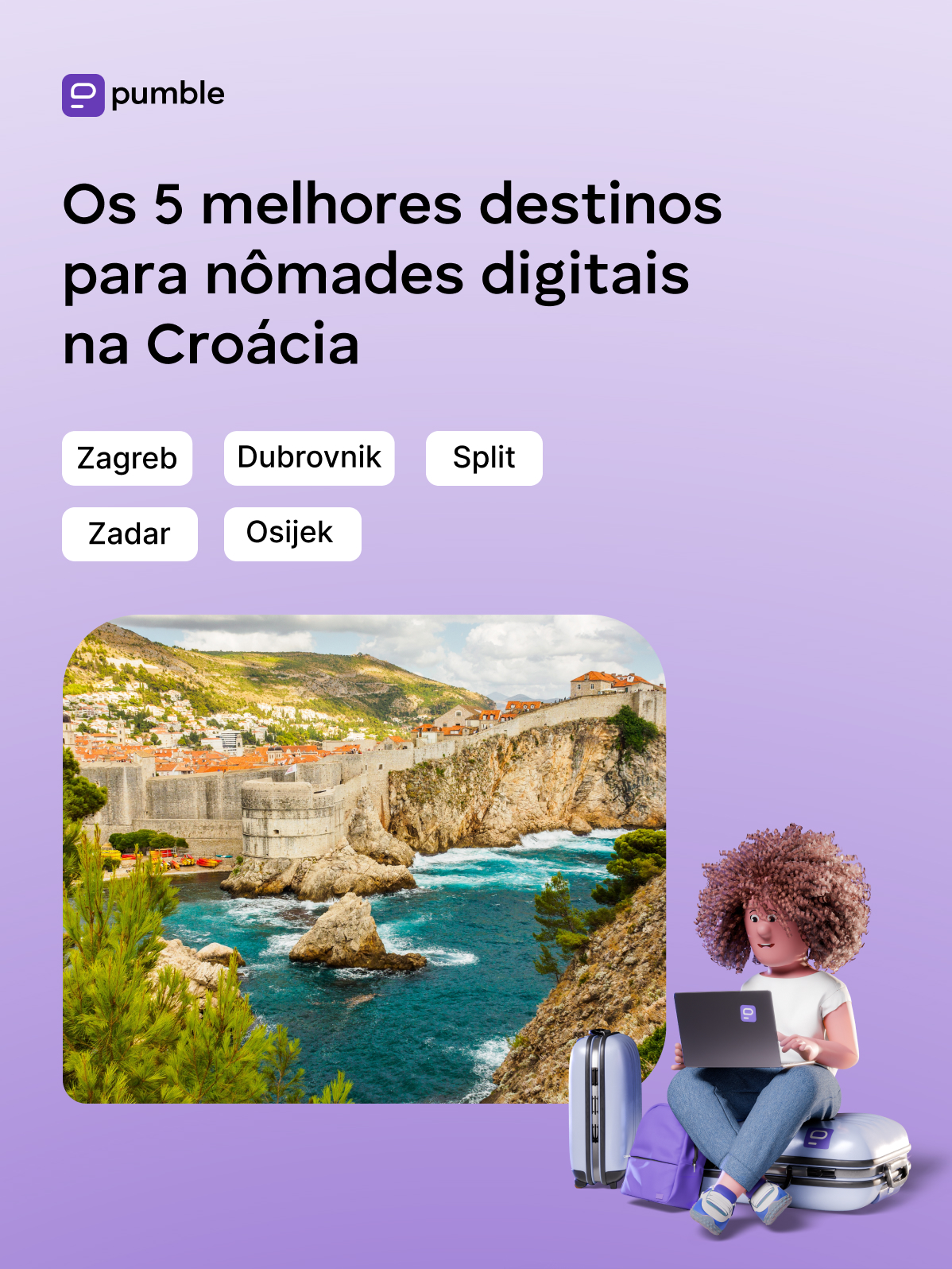 Os 5 melhores destinos para nômades digitais na Croácia