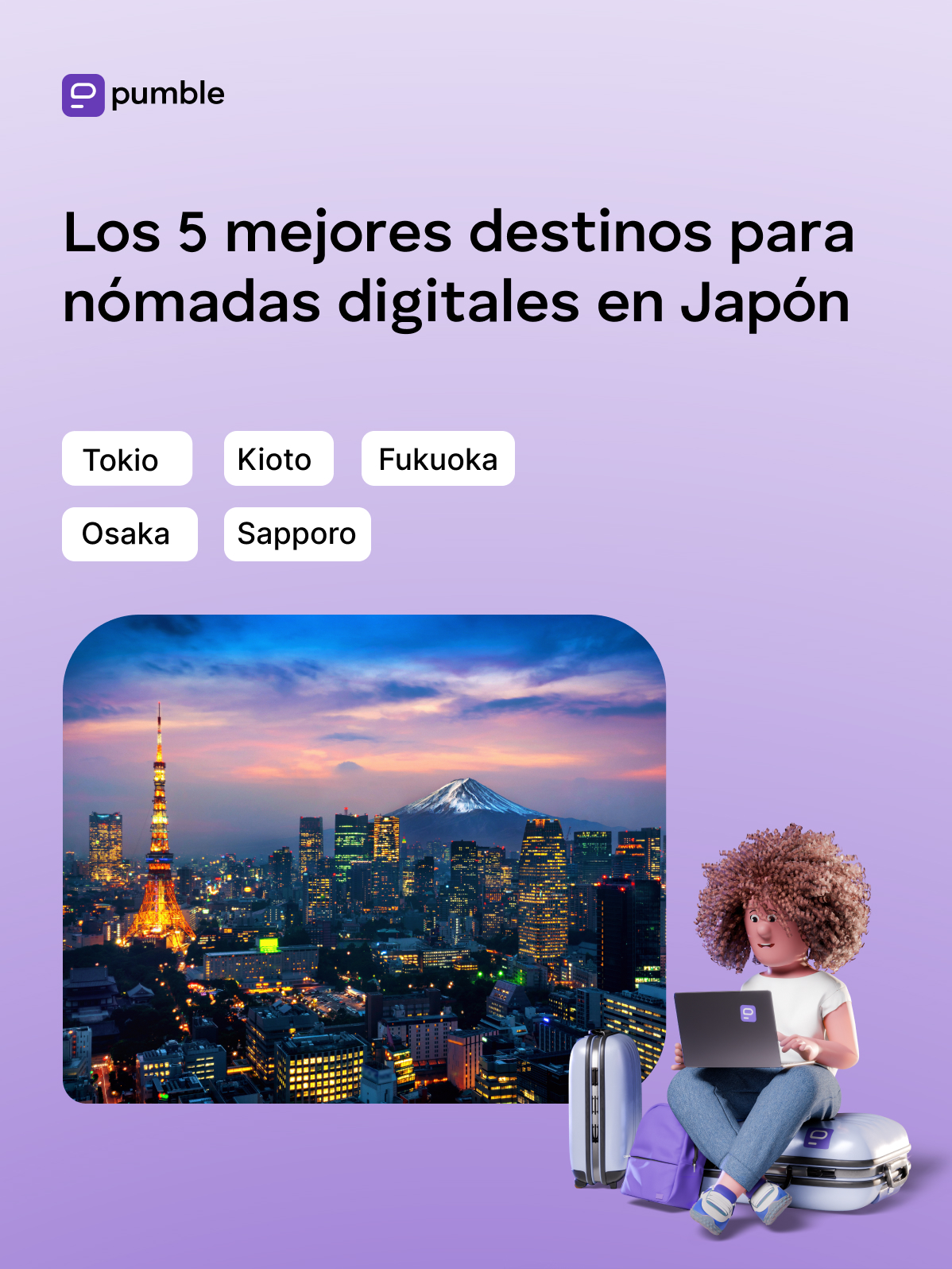 Los 5 mejores destinos para nómadas digitales en Japón