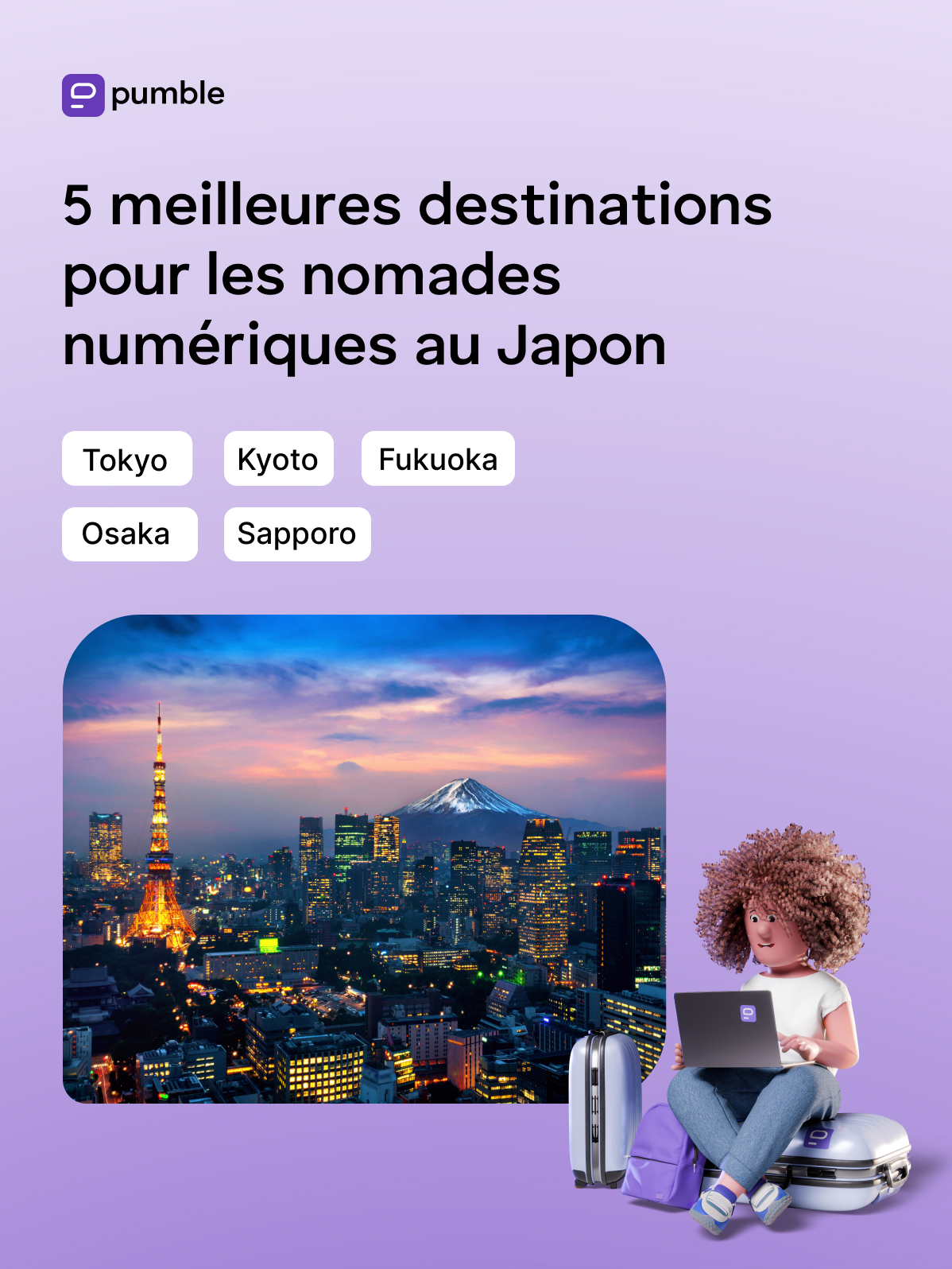 Les 5 meilleures destinations pour les nomades numériques au Japon