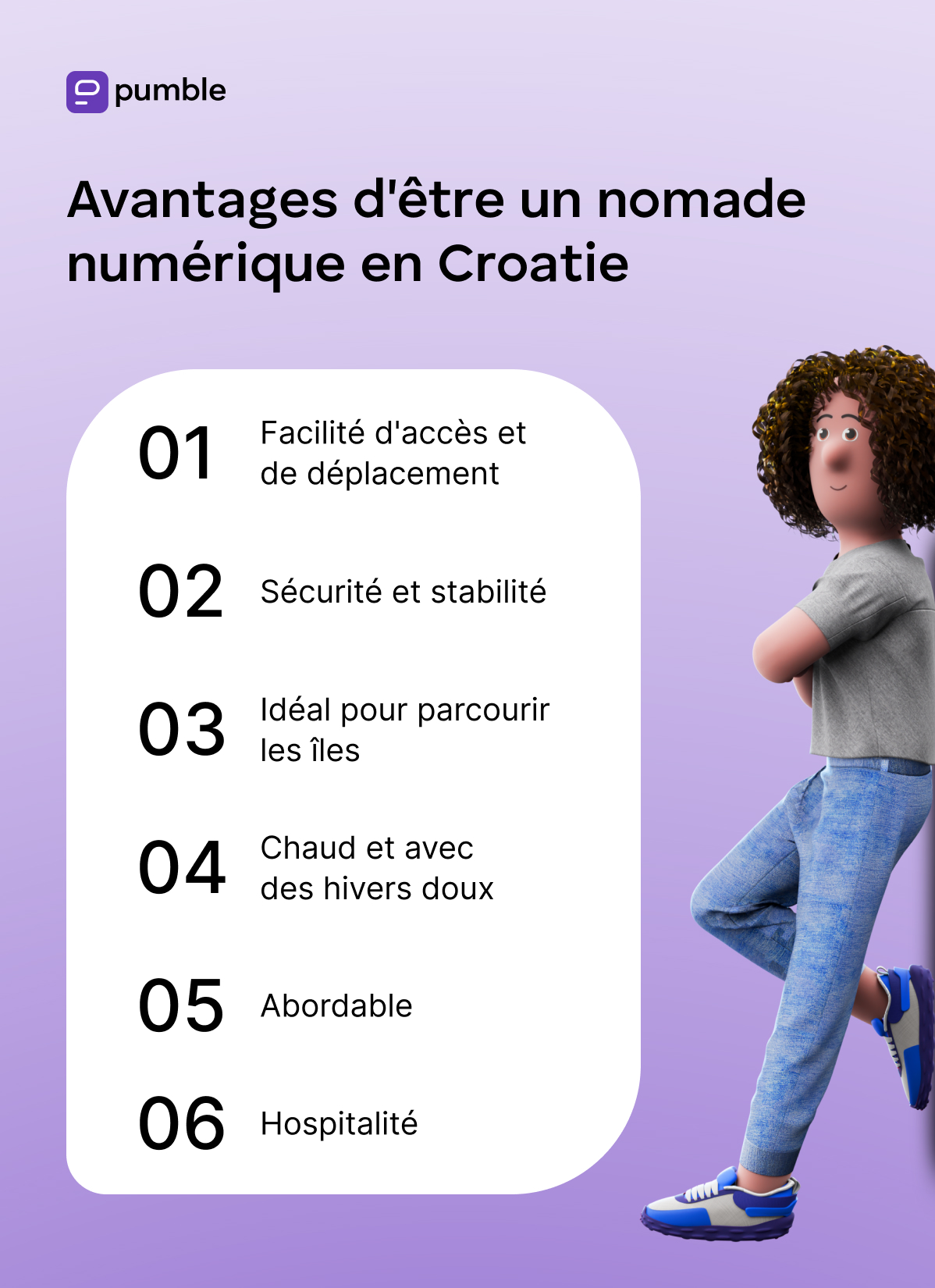 Avantages d’être un nomade numérique en Croatie.
