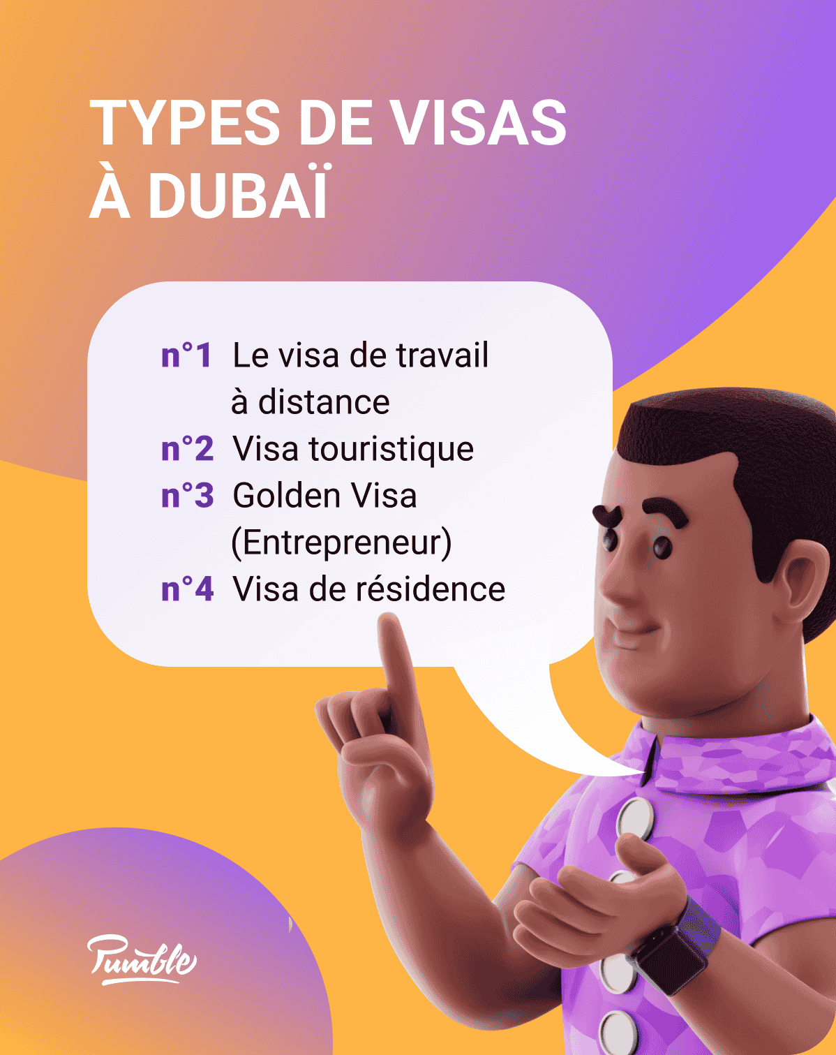 Type de visas Dubai