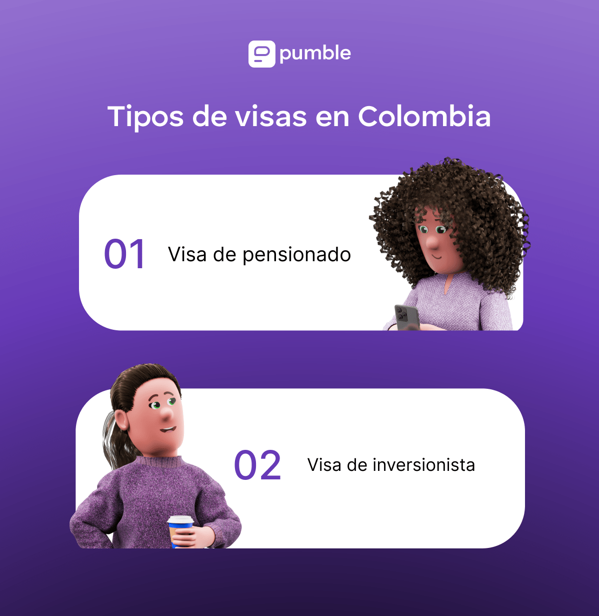 Tipos de visas en Colombia