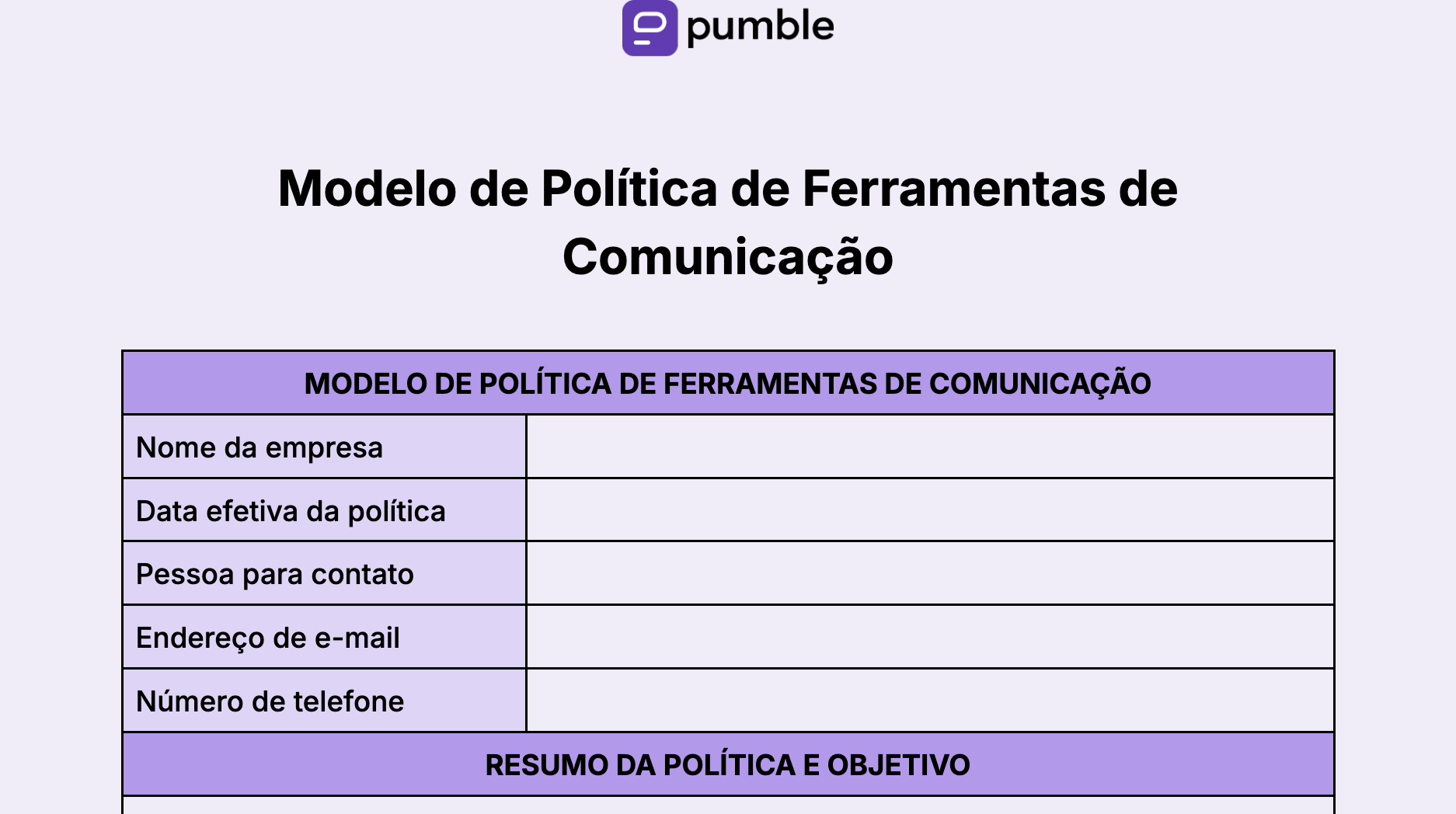 10. Communication Tools Policy Template