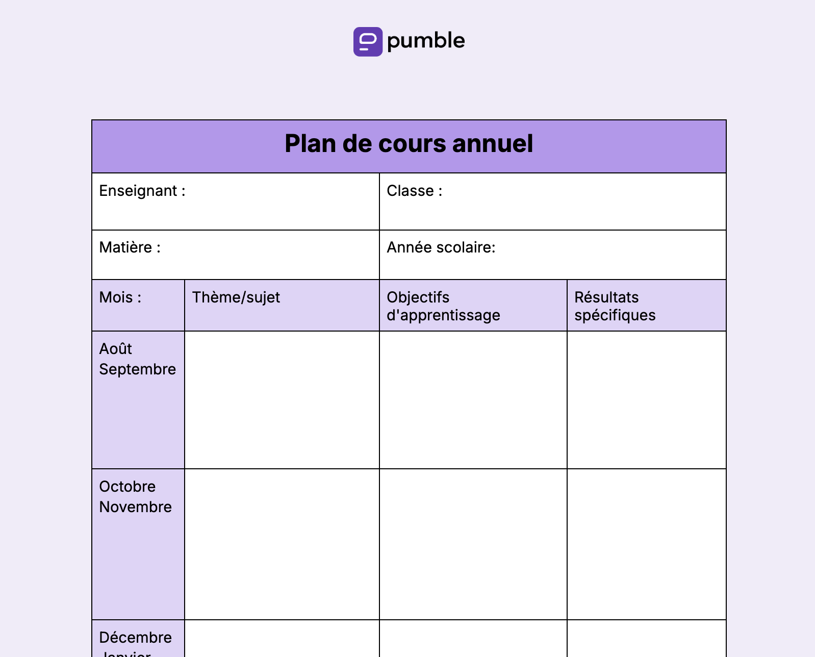 Plan de cours annuel