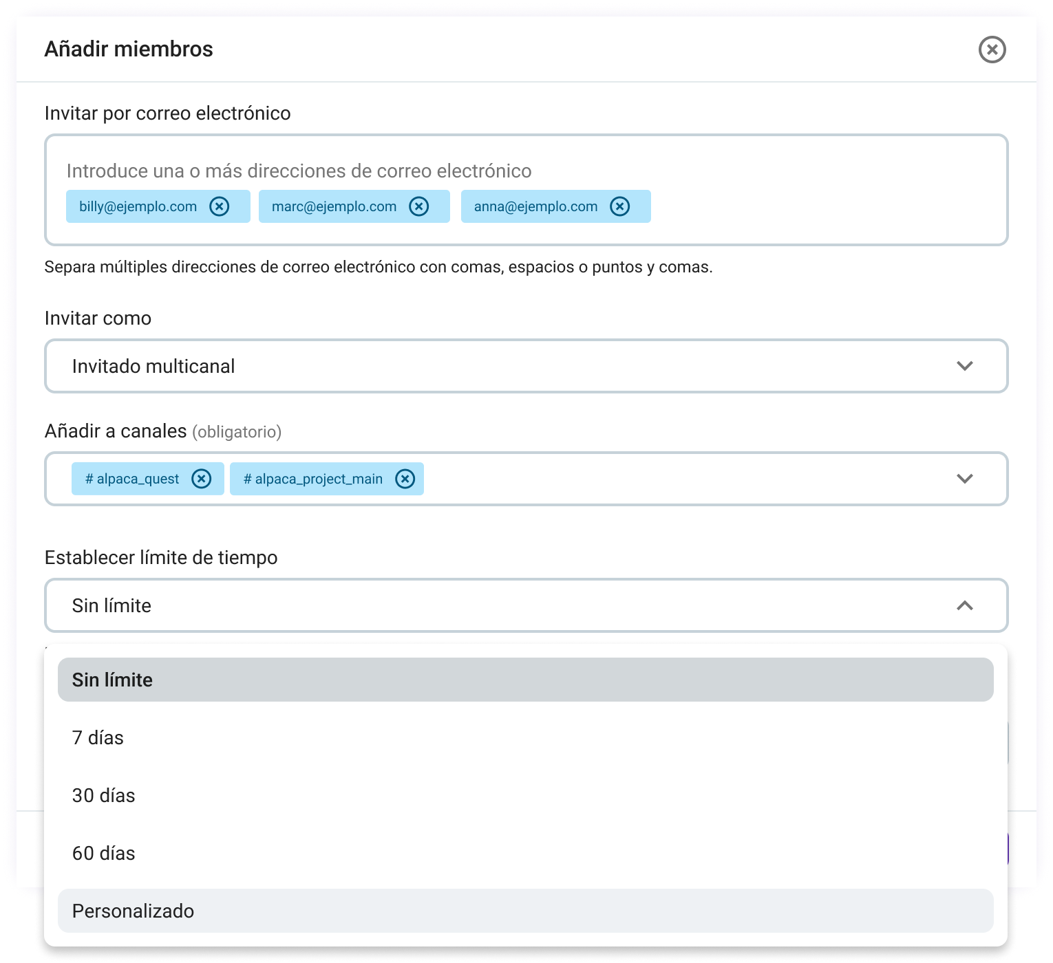 Añade miembros como invitados en Pumble, la app de comunicación profesional