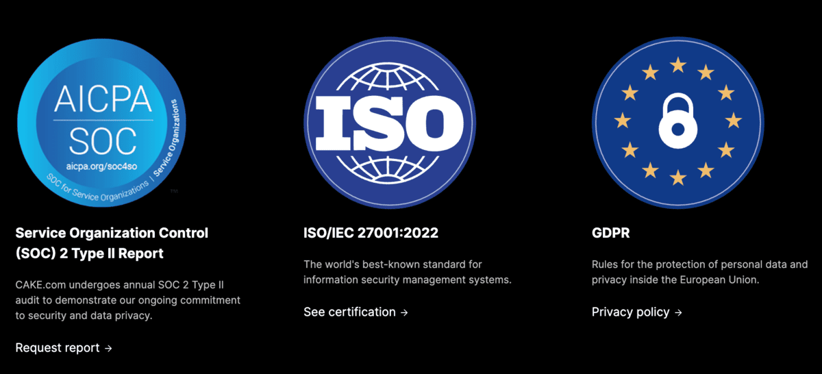 Pumble’s privacy and security certificates