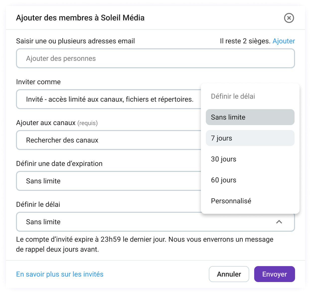 Invitez des invités sur votre espace de travail Pumble et contrôlez leur accès