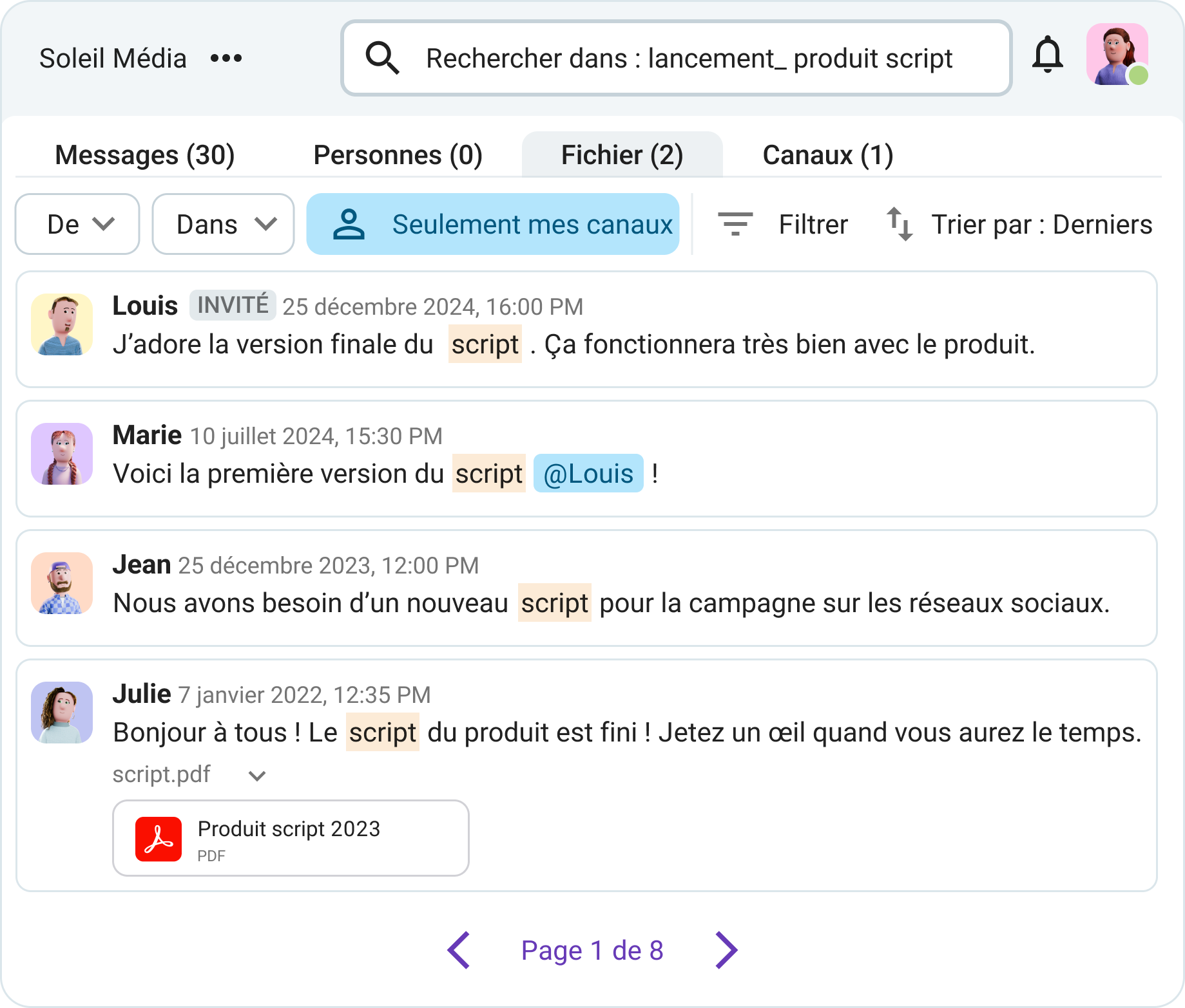 Envoyez des messages vocaux via Pumble