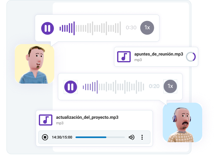 Utiliza mensajes de voz para actualizaciones rápidas en el movimiento