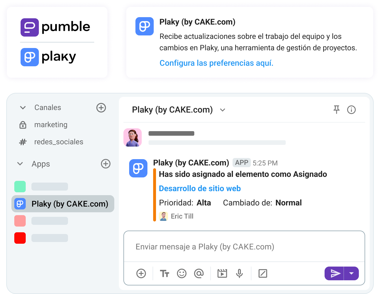 Recibe las actualizaciones de tareas directamente en Pumble