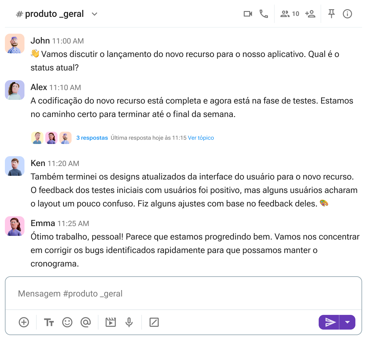 Gerencie a colaboração entre equipes no Pumble
