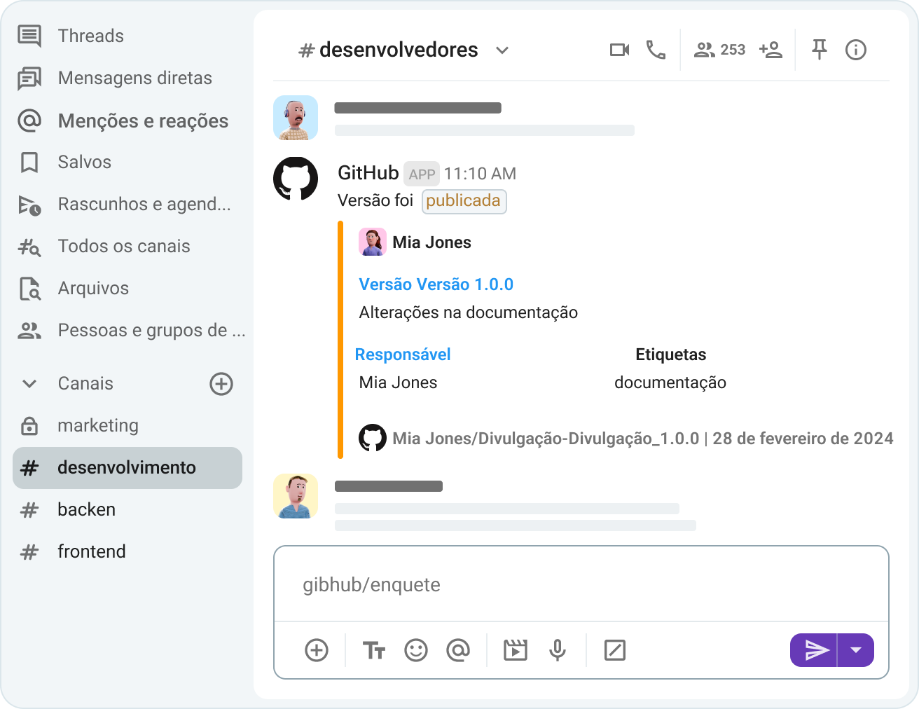 Acelere os pipelines de CI/CD com notificações automatizadas do GitHub 