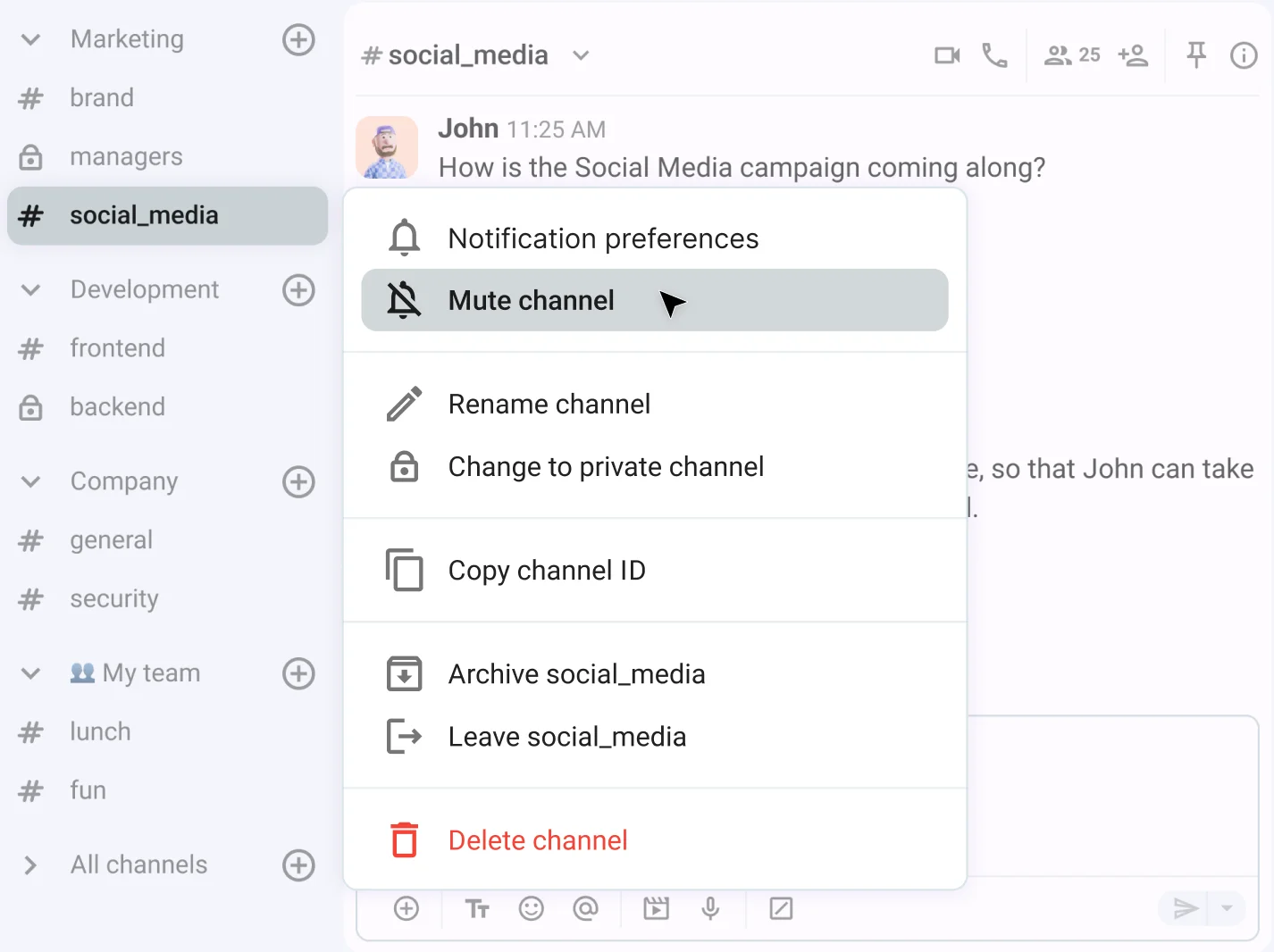 Customize notification management in Pumble