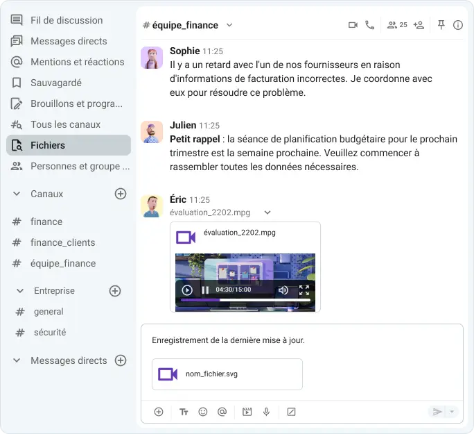Appuyez, enregistrez et envoyez des messages vidéo en quelques secondes