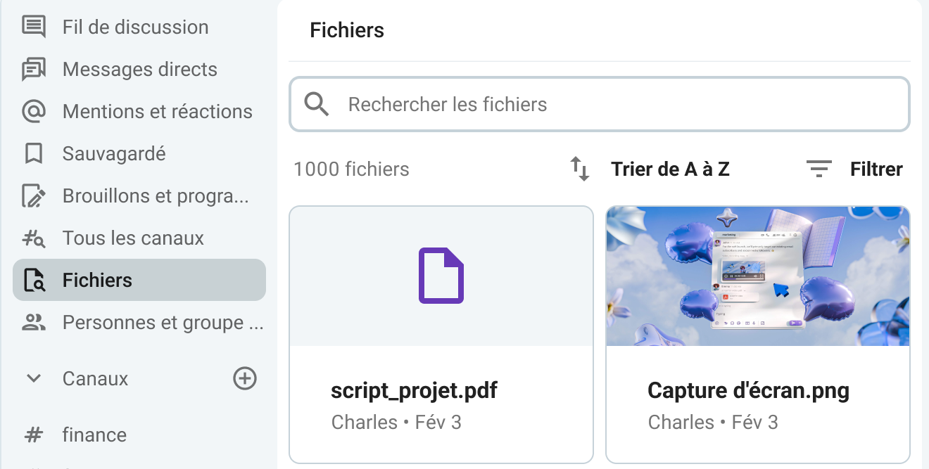L'application de messagerie professionnelle Pumble vous permet de voir les nouveaux messages et les fichiers importants d'un seul coup d'œil.