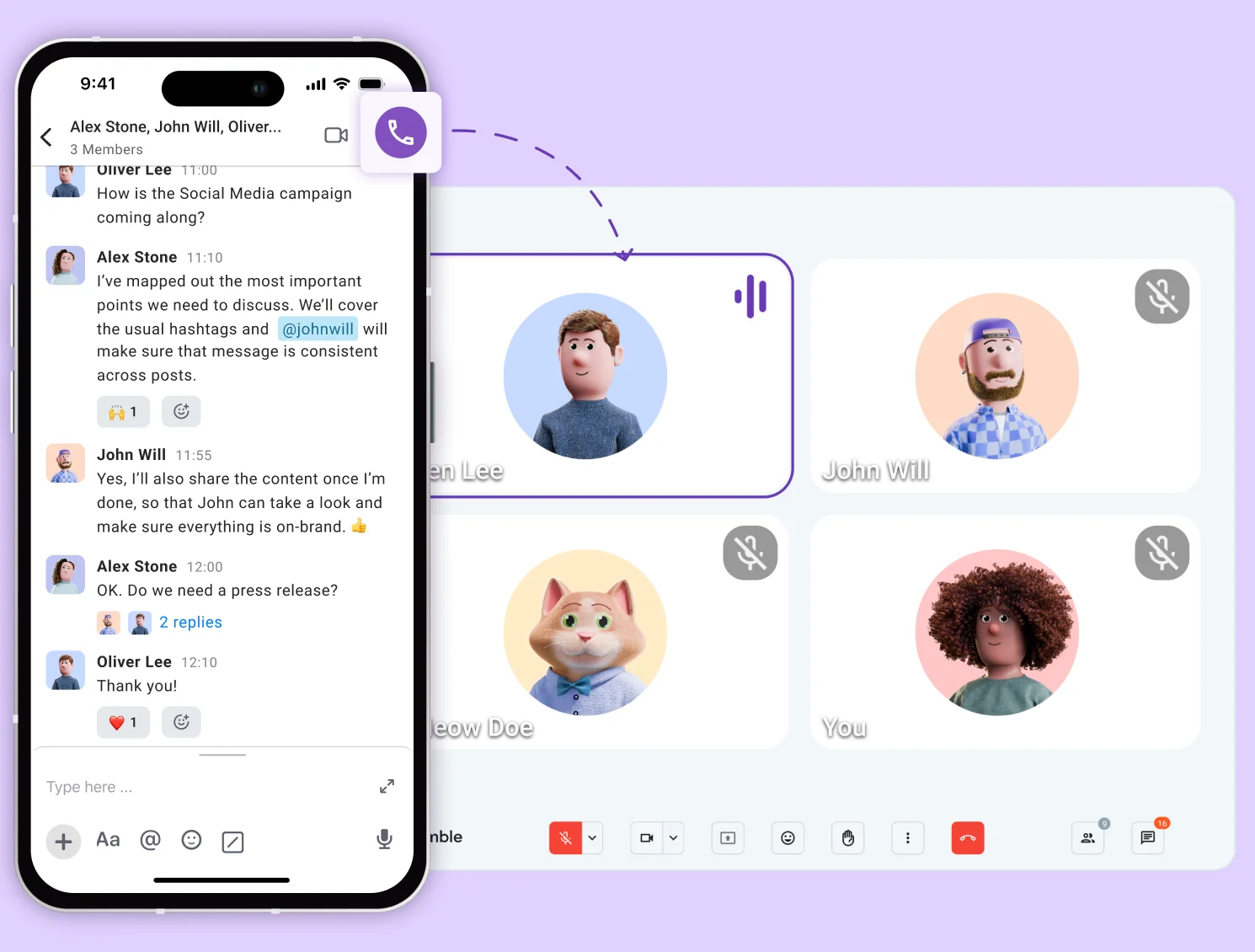 Try Pumble on mobile