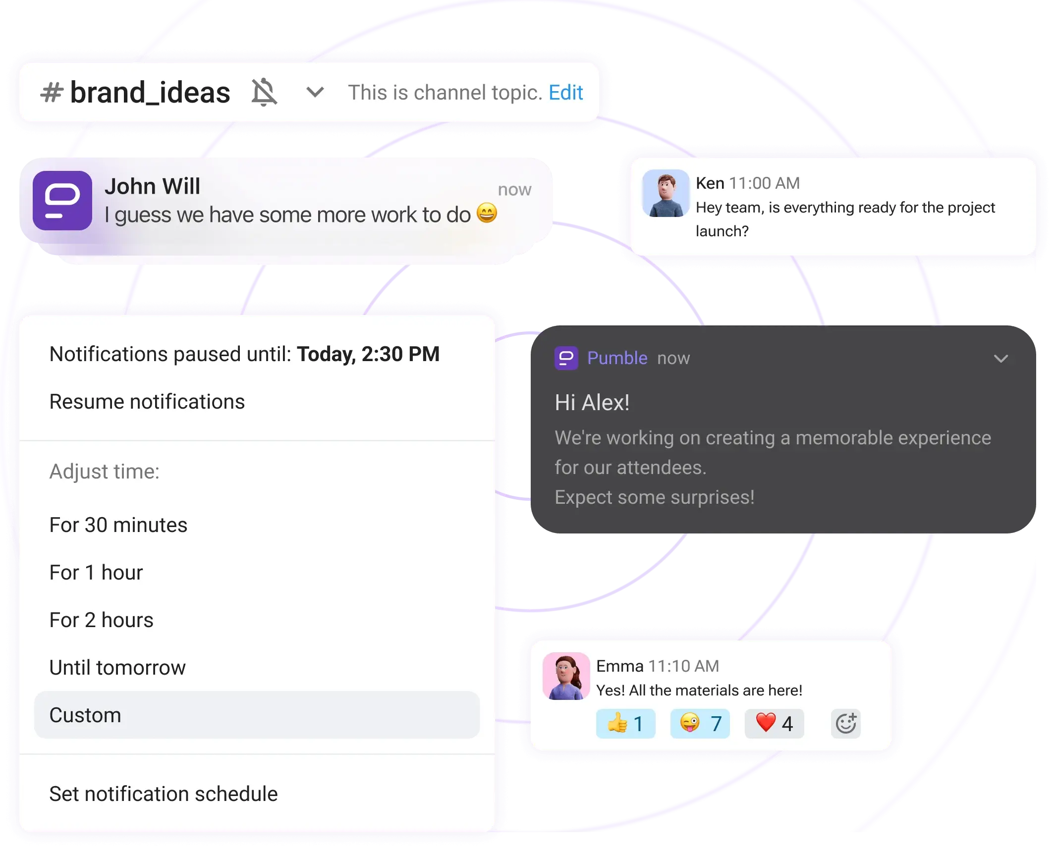Customizing your notifications in Pumble 
