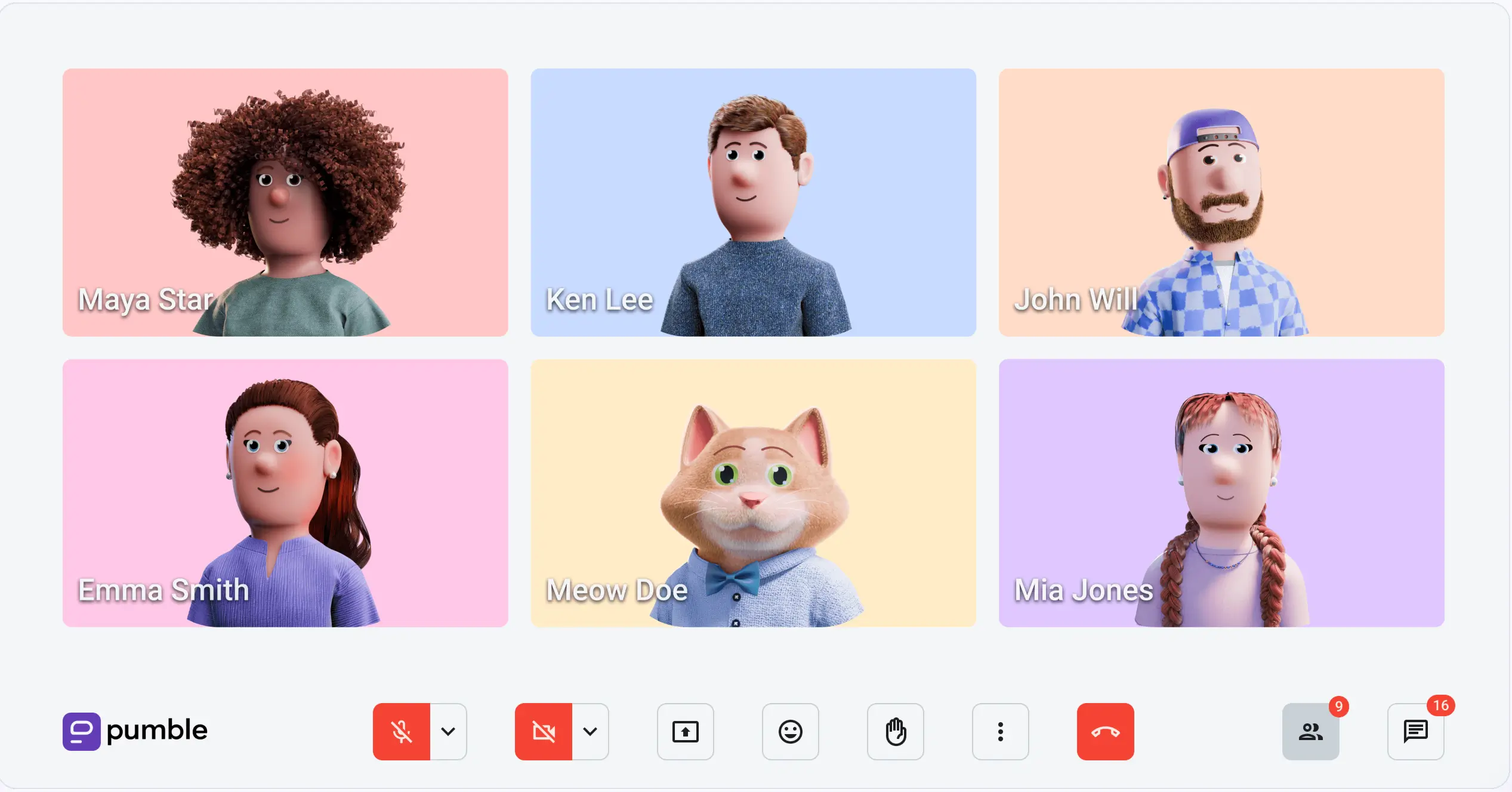 Organize Enterprise-level meetings in Pumble