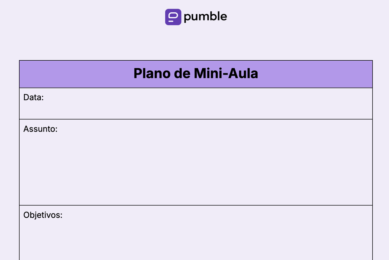 Plano de Mini-Aula