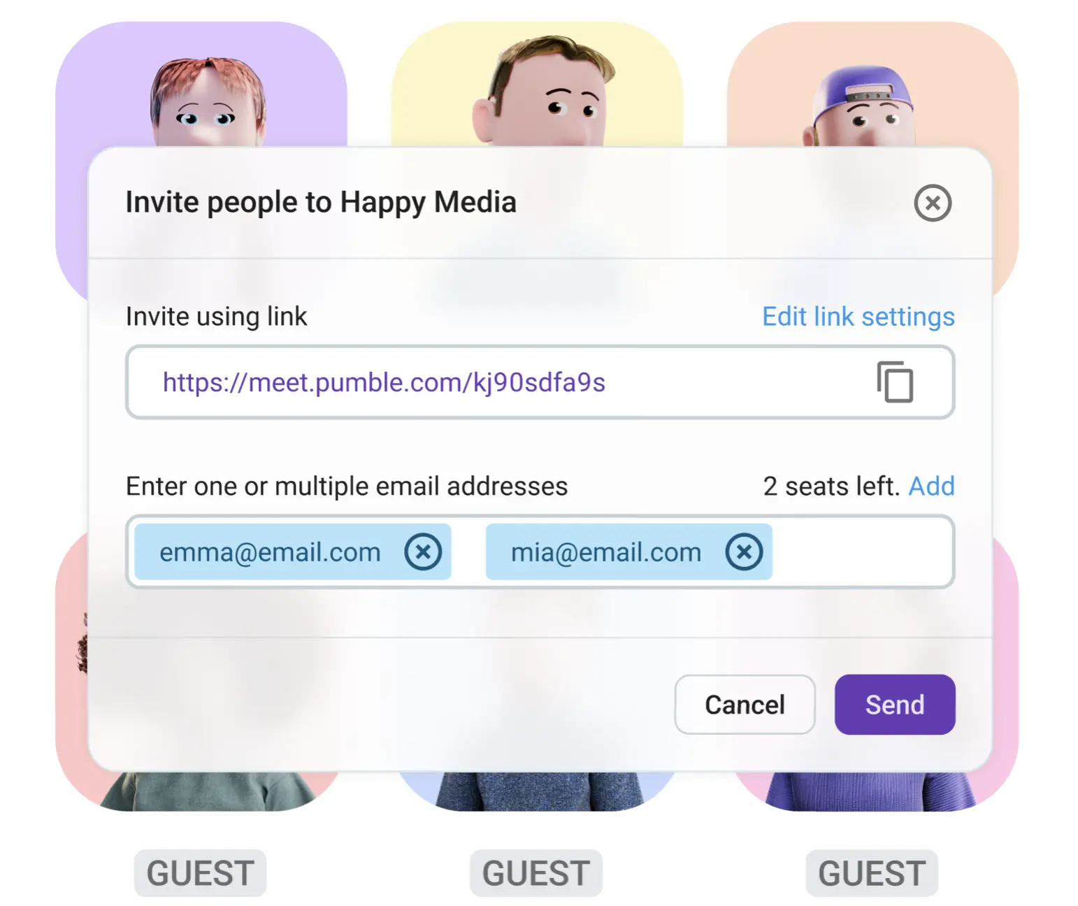 Guest access in Pumble