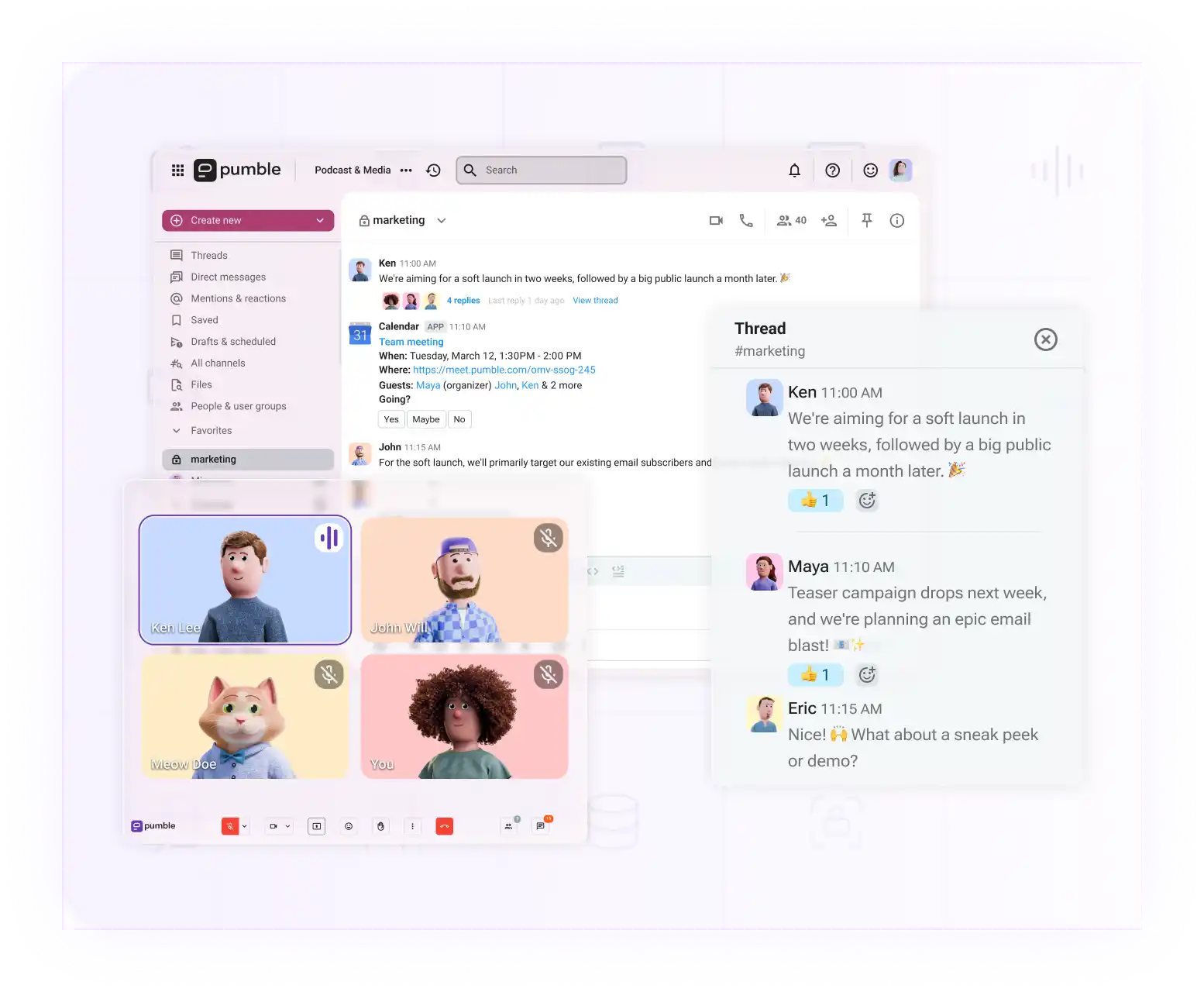 Pumble by CAKE.com, your trusty email alternative for internal communication