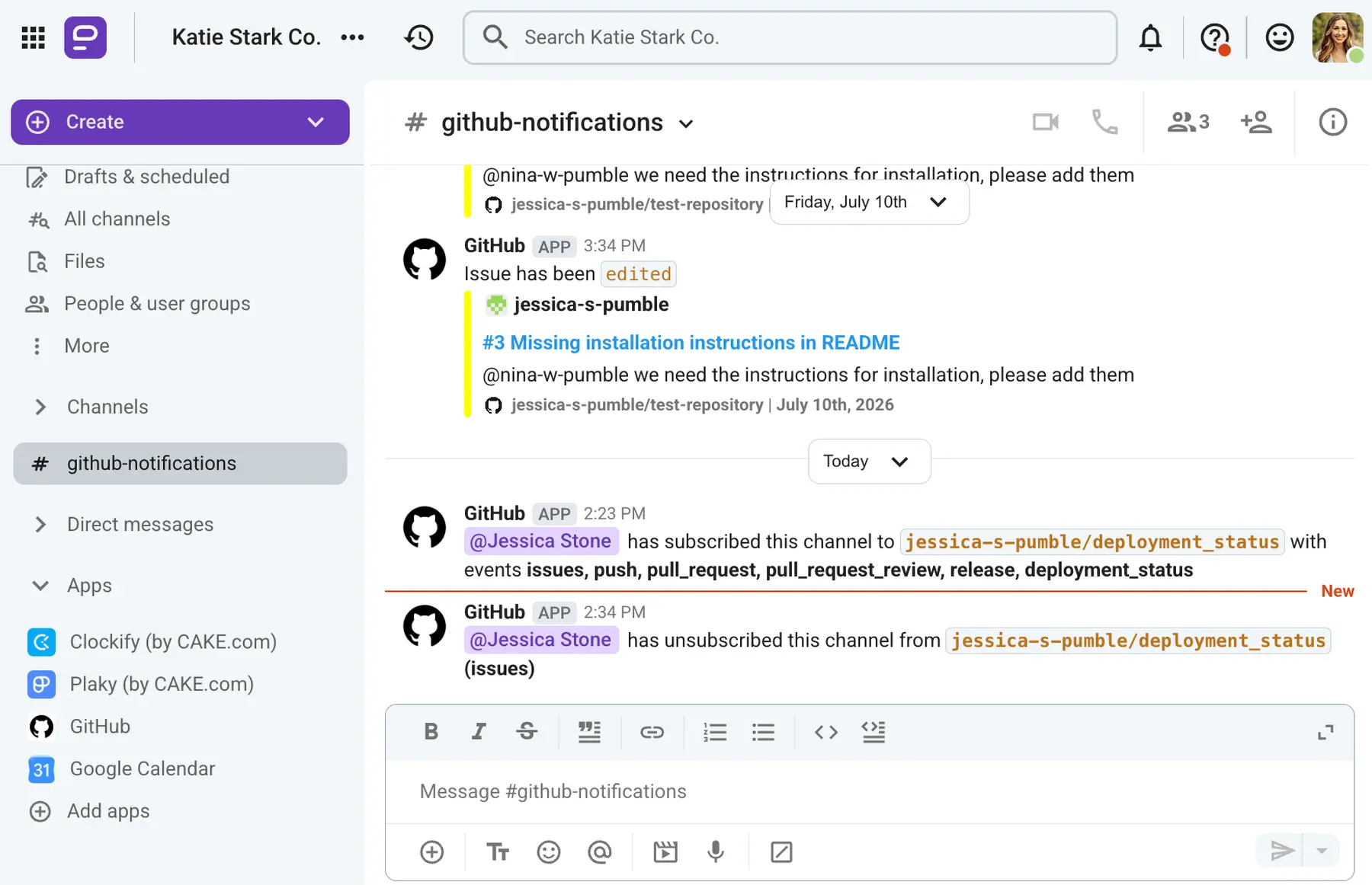 You can unsubscribe from events that don’t require your attention
